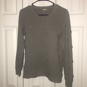 JCrew beaded sweatshirt